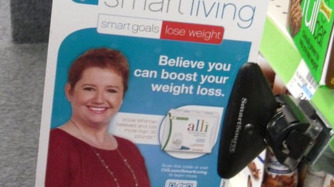 Alli CVS 'Smart Living' Shelf Talker