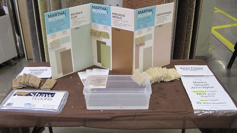 Martha Stewart Living Carpet Sample Table