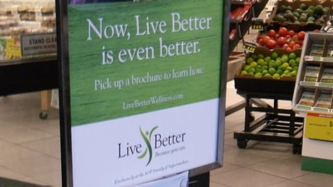 Pathmark 'Live Better' Wellness Stanchion