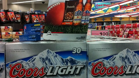 Coors Light 'Team Up' Case Card
