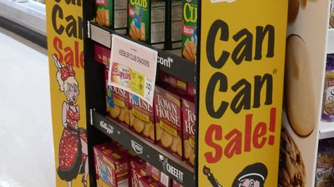 Kellogg ShopRite 'Can Can Sale' Floorstand