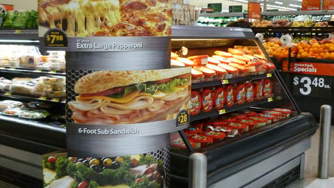 Walmart 'Game Time' Deli Foods Standee
