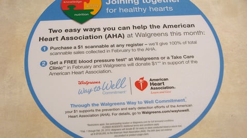 Walgreens 'Joining Together' Counter Cling