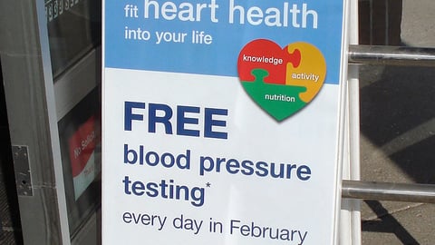Walgreens 'Heart Health' A-Board