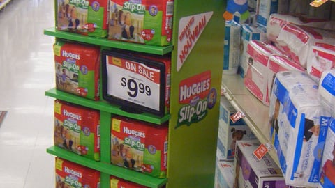 Huggies Slip-On Diapers Floorstand
