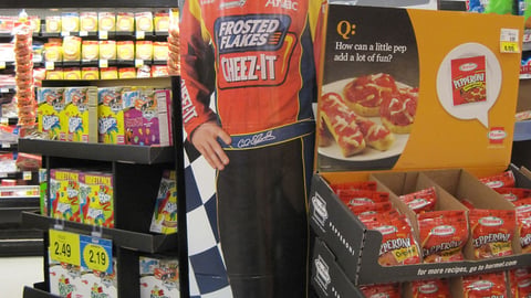 Kellogg's Kroger 'Fast Track to Savings' Standee