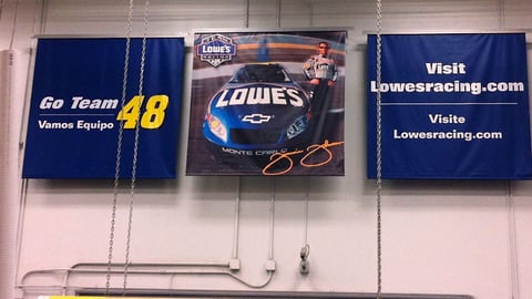 Team Lowe's Racing Banners