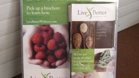 Pathmark 'Live Better' Counter Sign