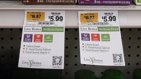 Pathmark 'Live Better Wellness Factor' Price Lables