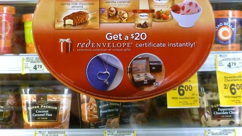 Haagen-Dazs Red Envelope Incentive Sign