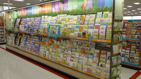 Target Easter Cards Gondola