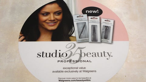 Walgreens Studio 35 Beauty Counter Cling