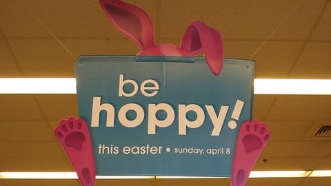 Walgreens 'Be Hoppy' Ceiling Sign