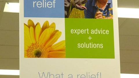 Walgreens 'Allergy Relief' Ceiling Sign