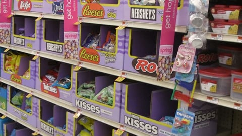Hershey's Easter Shelf Displays