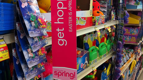 Albertsons 'Get Hopping' Aisle Violator