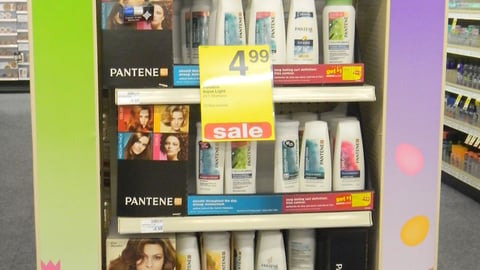 CVS 'Free Spree' Pantene Endcap