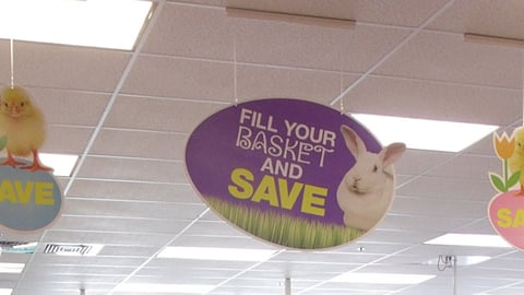 CVS Easter Ceiling Signs