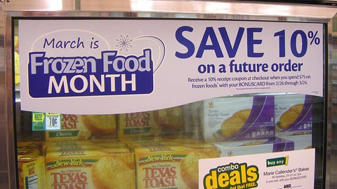 Giant-Carlisle 'Frozen Food Month' Cooler Cling