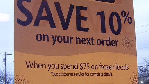 Giant-Carlisle 'Frozen Food Month' Window Poster