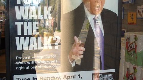 Walgreens 'Celebrity Apprentice' Window Poster