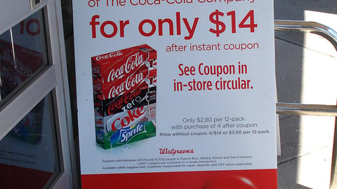 Walgreens Coca-Cola Incentive A-Board