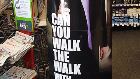 Walgreens Donald Trump 'Walk the Walk' Standee
