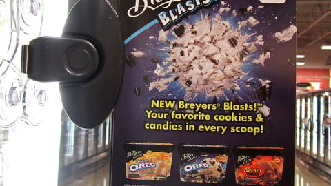 Breyers Blasts Shelf Talker