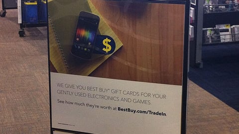 Best Buy Trade-In Stanchion