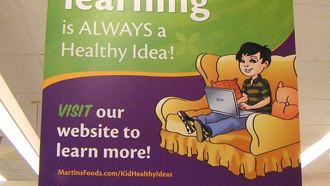 Martin's 'Learning' Ceiling Sign