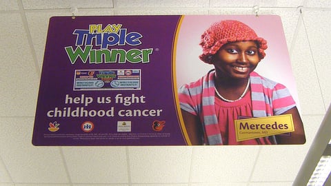 Giant-Landover 'Triple Winner' Ceiling Sign