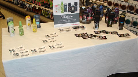 Walgreens Unilever 'SaturDate' Table Display