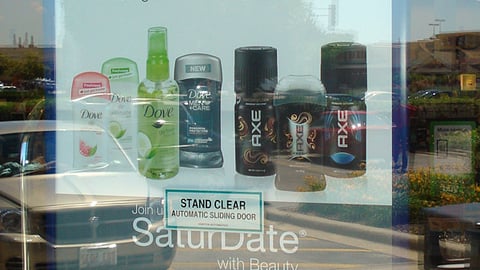 Walgreens Unilever 'SaturDate' Window Poster