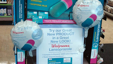 Well at Walgreens Lansoprazole Endcap