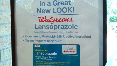 Well at Walgreens Lansoprazole Window Poster