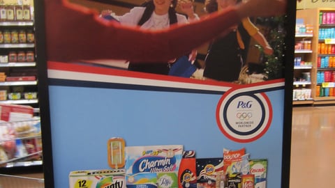 P&G Kroger 'Everyday Victories' Olympics Stanchion Sign