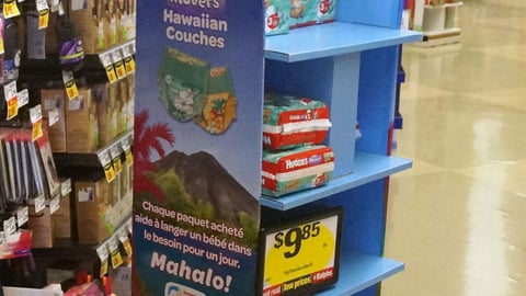 Huggies Little Movers Hawaiian Floorstand
