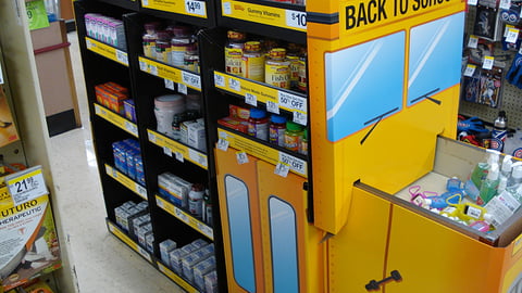 Walgreens Back-to-School Floorstand