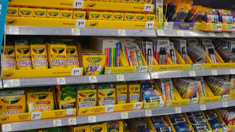 Walgreens Back-to-School In-Aisle Merchandising