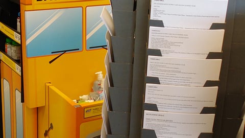 Walgreens 'School Supply Lists' Floorstand