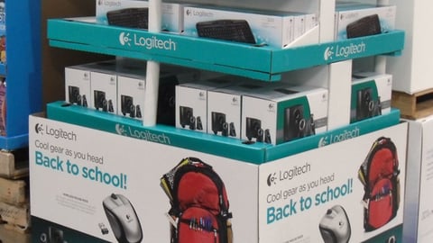 Logitech 'Back to School' Pallet Display