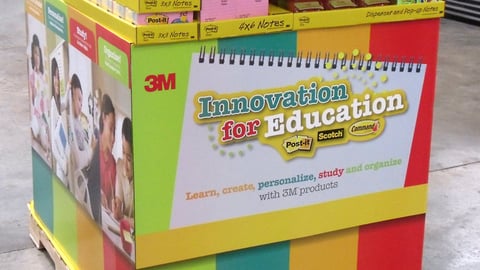 Post-it 'Innovation for Education' Pallet Display