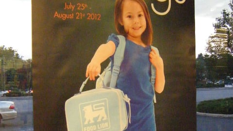 Food Lion 'Back to School Savings' Poster