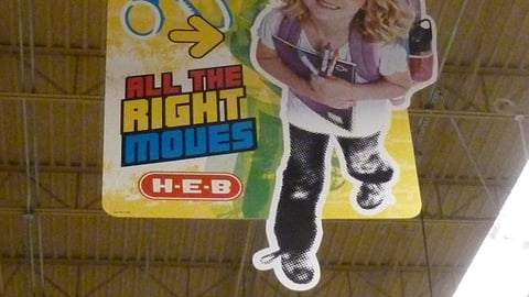 H-E-B 'All the Right Moves' Ceiling Sign