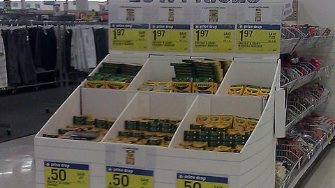 Crayola Meijer Back-to-School Dump Bin