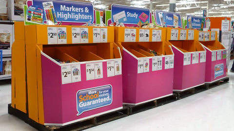 Walmart 'More School for Your Money' Pallet Train