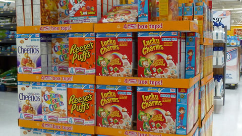 General Mills Walmart 'Box Tops' Cereal Pallet