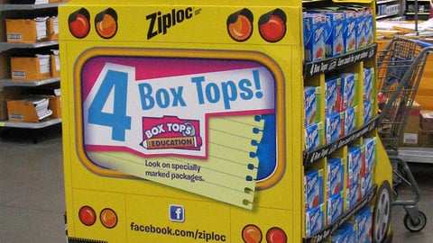 Ziploc Walmart '4 Box Tops' Pallet