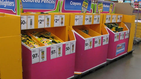 Walmart 'More School for Your Money' Pallets