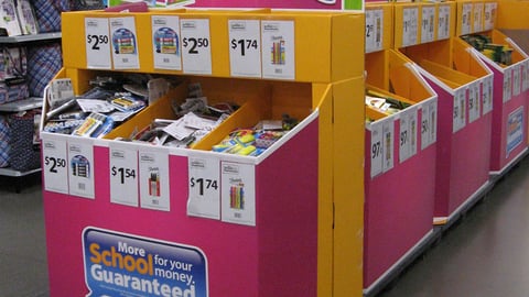 Walmart 'More School for Your Money' Pallet Train